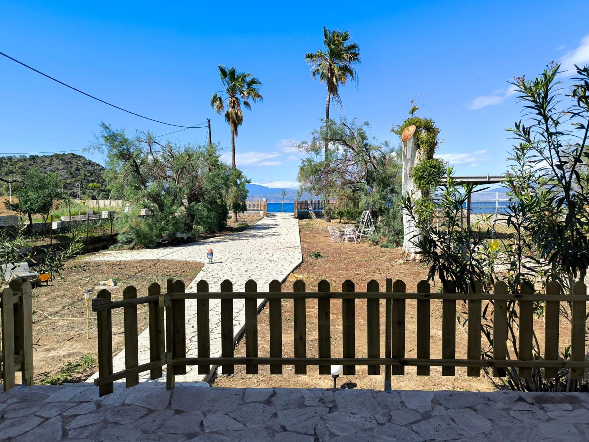 Palm Tree House By The Beach Skhoinos Exterior photo